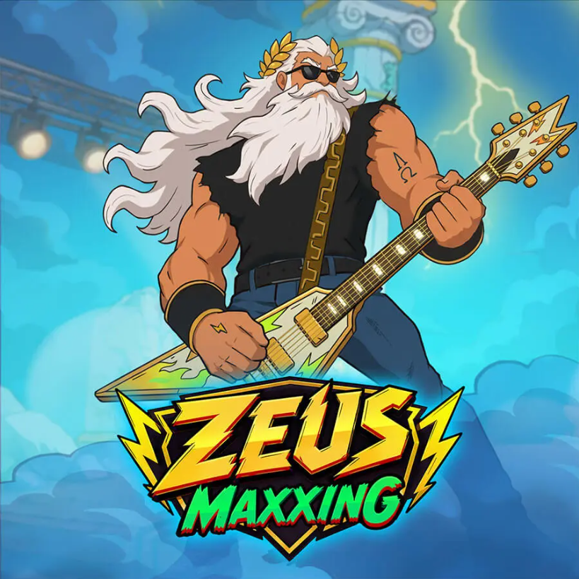 Zeus Maxxing by Happy Duck in the SlotSpice lobby